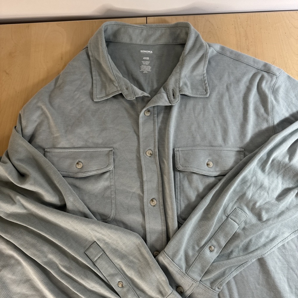 Sonoma Goods For Life Men's Long Sleeve Button Down - Size 4XB